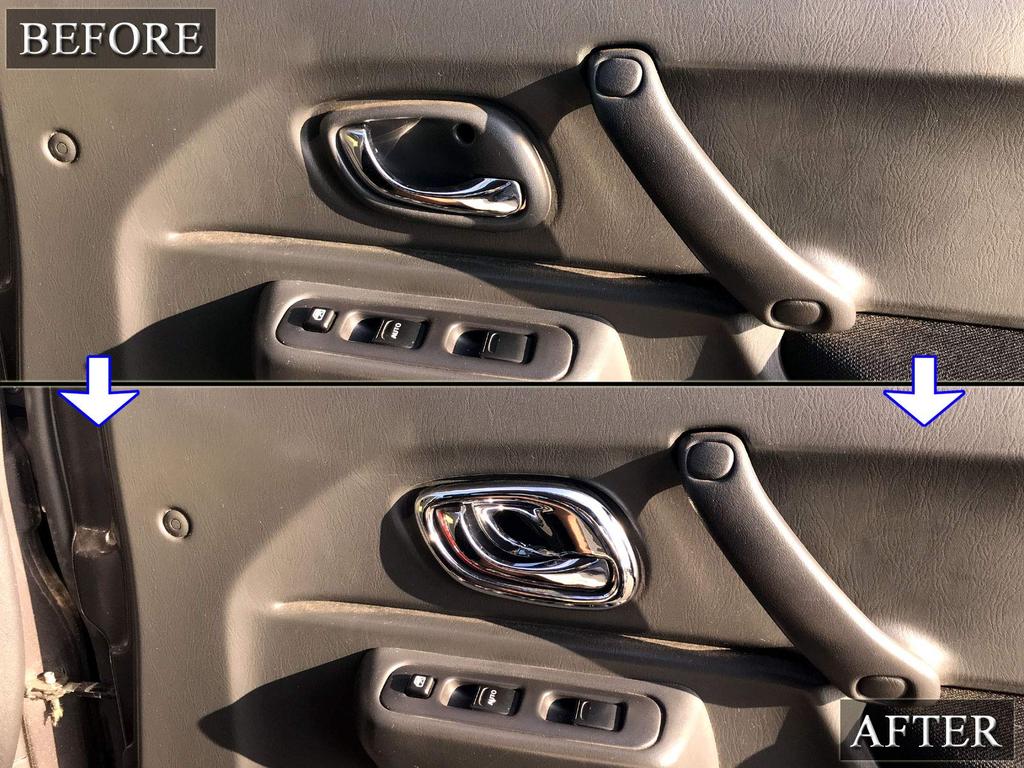 BRIGHTZ Jimny JB23W Chrome Inner Door Handle Plated JB23 JB B23 23 23 29841 Cover, [INS-DHC-044]