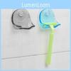 Stylish Plastic Super Suction Cup Razor Organizer With Space Saving Design For Bathroom