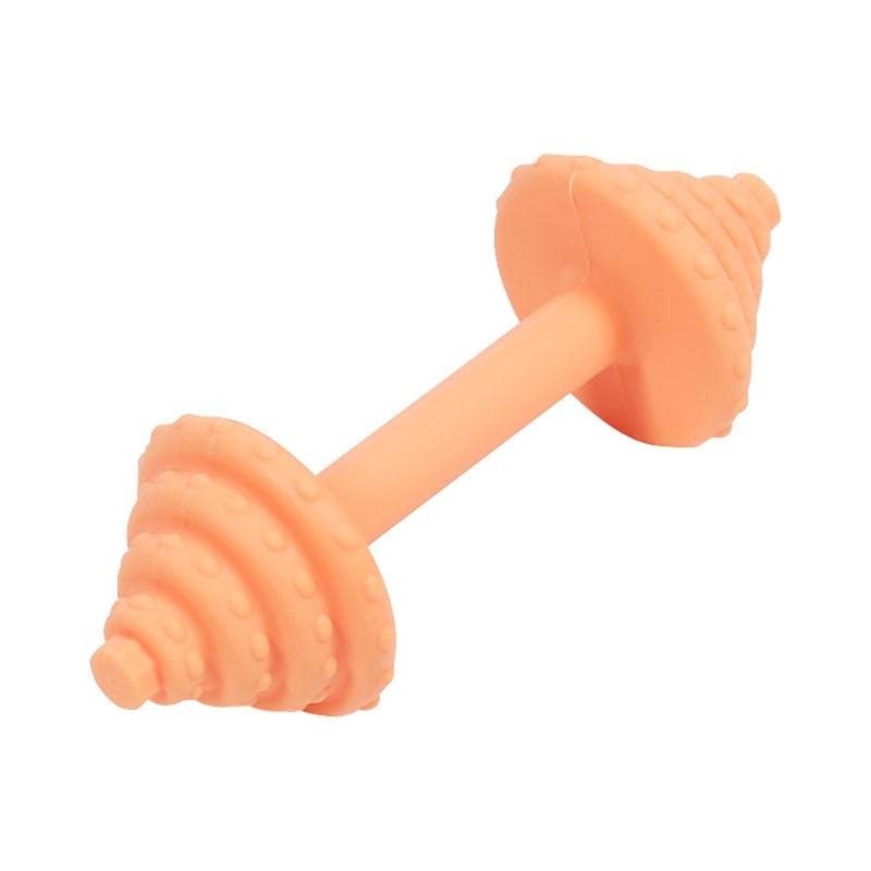 Dumbbell Shape Design Baby Teether for Front Teeth and Back Molars Relief Safe Silicone Chewable Toy Soothing Stick