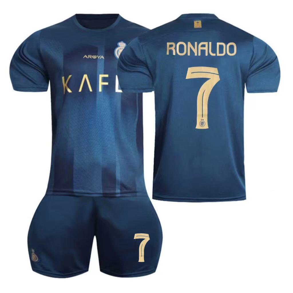 2324 Saudi Arabia Al Nassr Cristiano Ronaldo No. 7 away jersey football jersey set, men s football children s training uniform #16