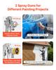 Spray Paint Pressure Pot, 2 L Pressure Pot Paint Sprayer, 1.8mm + 3mm Two Spray Guns Central Pneumatic Sprays Gun with Two 3 m Hoses for Furniture,
