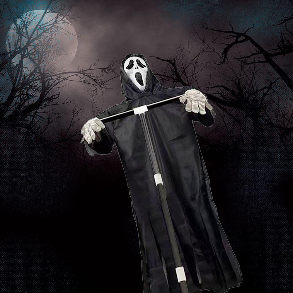 Foldable Ghostface Scarecrow Scary Scream Horror Decor For Convenient Storage