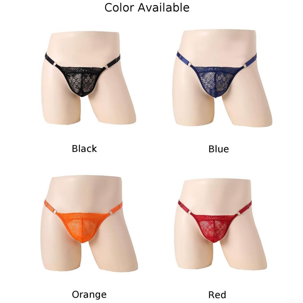 Underwear Lace Thongs Briefs Bulge Pouch G-String Low Waist
