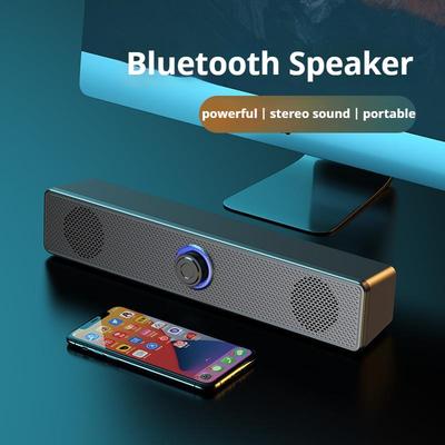 Mini Portable Subwoofer Bass Cool Light Wired Bluetooth Speaker Surround Sound Family Party Karaoke Speakers For Cellphne/PC/TV