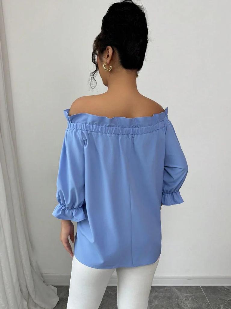 Women's Versatile One-Shoulder Bow Top - 2025 Spring/Summer Collection