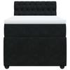 Exclusive House - Slatted Bed Base with Mattress Black 90x190 Cm Velvet
