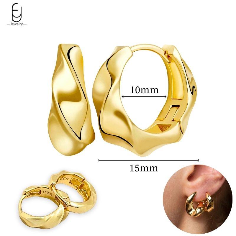 925 Silver Needle Vintage Gold Earrings Luxury Long Chain Tassel Crystal Hoop Earrings for Women Party Trend Jewelry