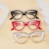 New Personalized and Fashionable Handmade Diamond Studded Cat Eye Reading Glasses with Anti Blue Light Retro High-definition Far Sight Eyeglasses