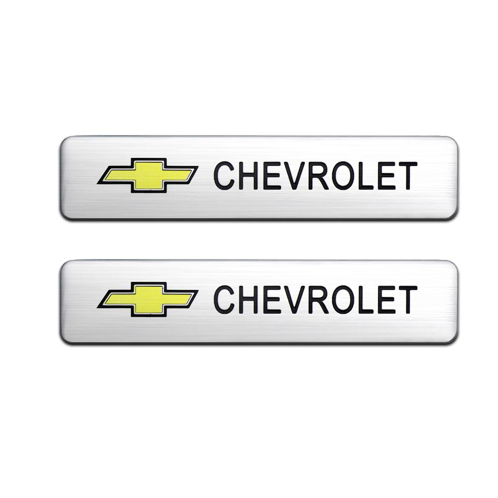 1/2Pcs 3D Aluminum Car Body Trunk Emblem Sticker Accessories For Chevrolet Cruze Captiva Sonic Spark Aveo Orlando Sail Malibu