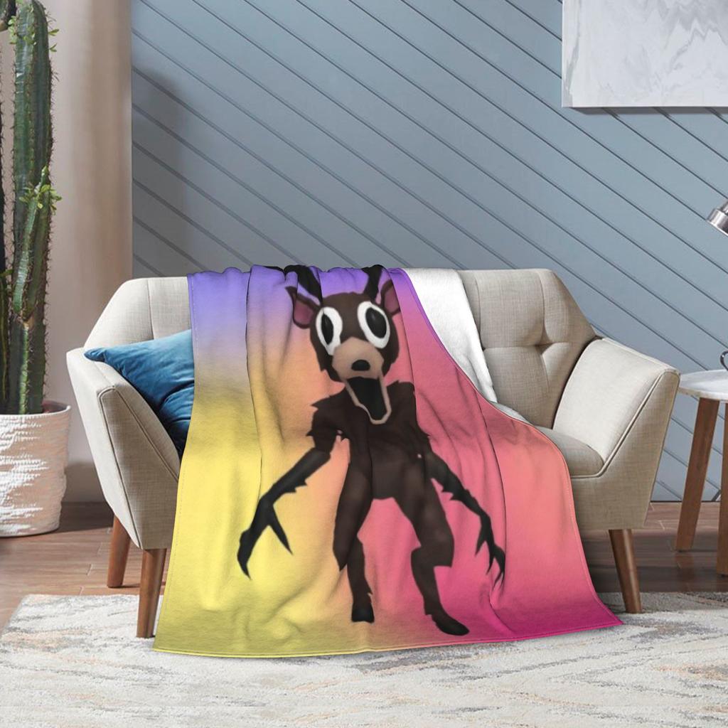 99 Notti nella Foresta La Coperta di Flanella del Cervo Gioco Horror Coperta Plaid Divertente per la Casa 200x150cm Leggera