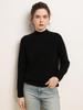 Women's Versatile Cashmere Sweater: Plain Color, Autumn/Winter, Half-High Neck, Raglan Sleeves, Double Ply, Thickened Base Layer.