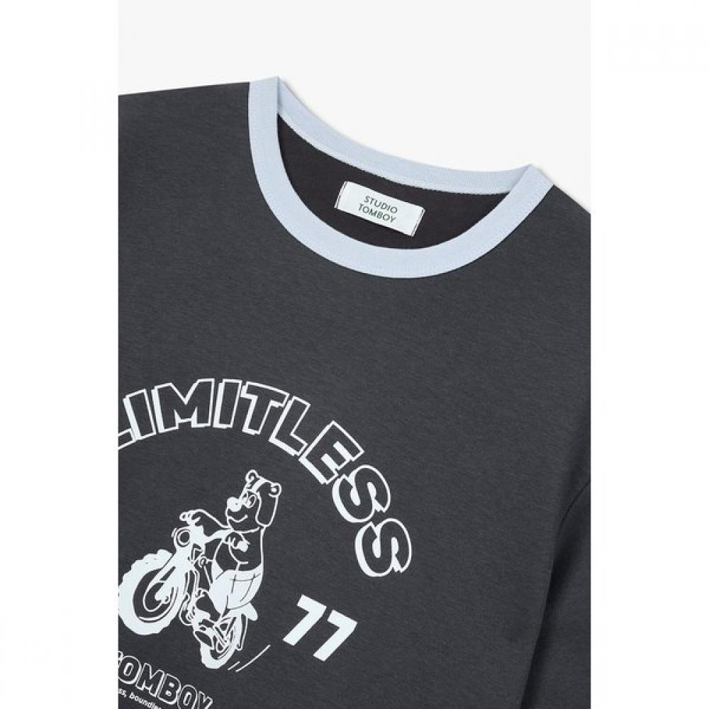 STUDIO TOMBOY ArTwork Ringer T shirT  9176222996ar 