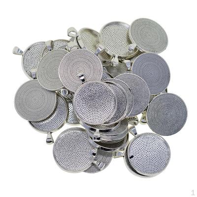 50x 30mm Round Pendant Blank Cabochon Base Setting Trays DIY Jewelry Making