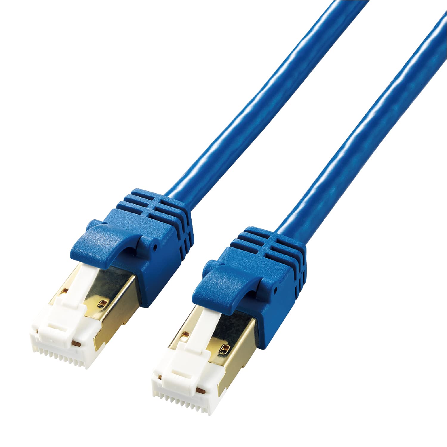 

ELECOM LAN Cable CAT7 5m Unbreakable Connector Soft Blue Metallic LD-TWSYT/BM5