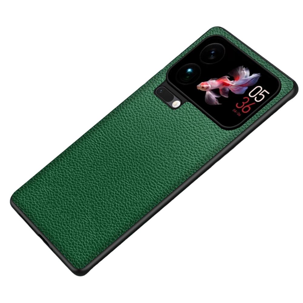 For Xiaomi 17 Pro Max Case Litchi Texture PU Leather Coated PC + TPU Protective Phone Back Cover