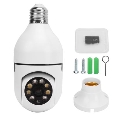 E27 Light Bulb Camera 1080P 360 Degrees  Rotation Wifi 2 Way Talk Night Vision APP Monitoring Surveillance