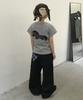 Tansanmageunesyum Pony Applique T-Shirt (Gray)