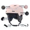 Unisex Adult Ski Helmet With Goggles Strap Windproof Safety Half Winter Snow Sports