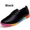 Women Mother Female Ladies Shoes Flats Loafer Cow Genuine Leather Soft Pigskin Casual Lace Up Footwear 35-44 C067