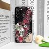 Retro Gothic Nachtblume Totenkopf Aufdruck Handyhülle für Honor Huawei 200 LITE 100 400 PRO 90 Lite Magic 8 7 6 5 Blumige Hülle