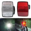 Réflecteur de Vélo Support Guidon Rouge - Réflecteur de Visibilité Avant Arrière