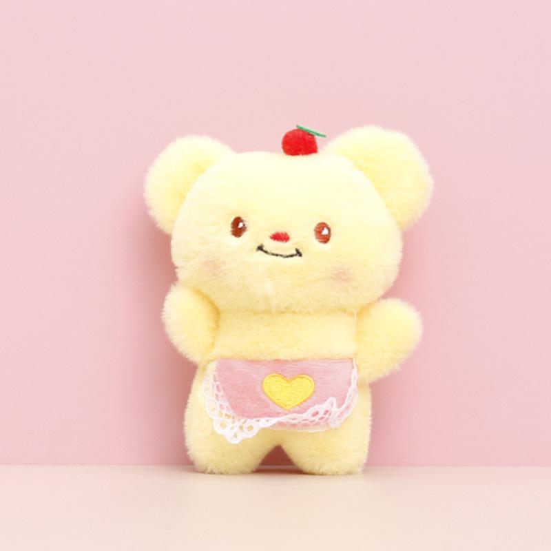 Cute Butter Bear Plush Doll Keychain Pendant