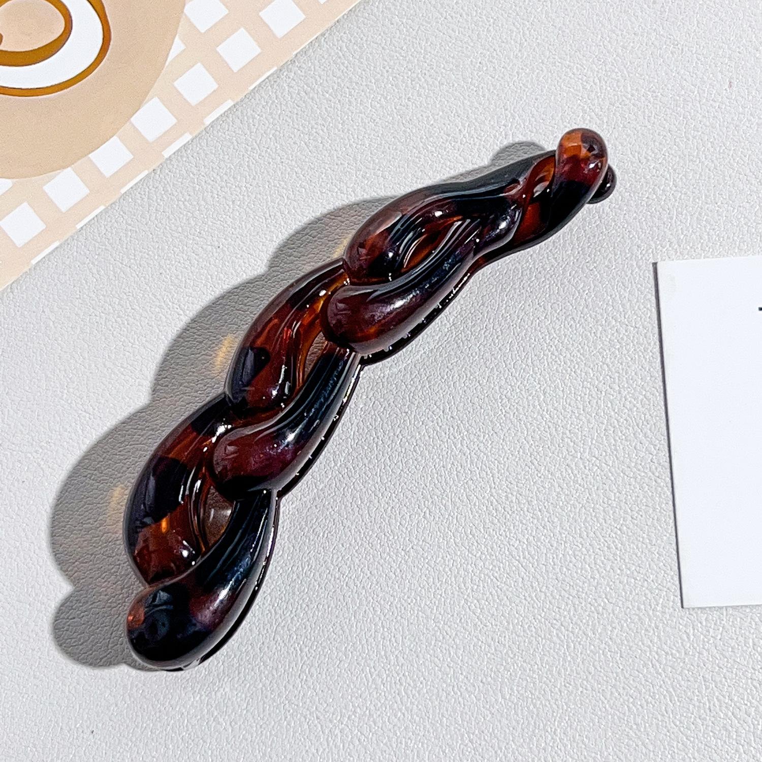 

Leopard print banana clip, vertical clip, high ponytail hairpin, female high-end twist clip, multi-hairpin headgear. PC