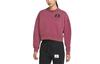 Sweatshirts Women's Bordeaux Burgundy Crew Neck Moderate Regular CV7786-610