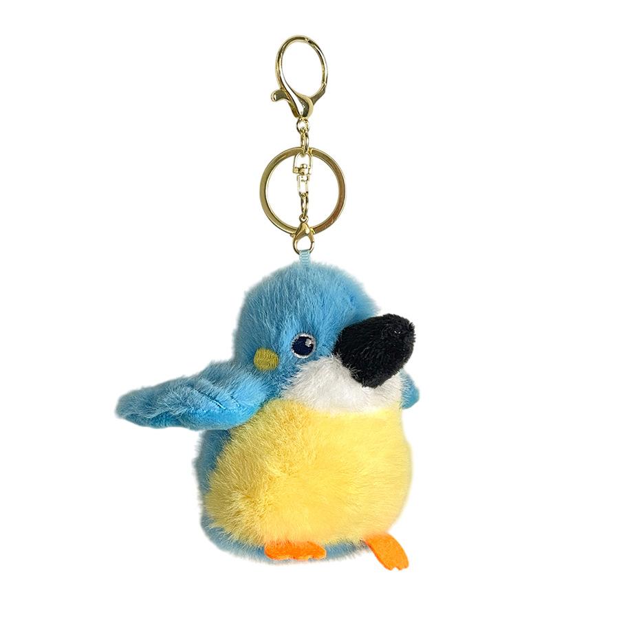 Parrot Bird Doll Simulated Sparrow Doll Plush Toy Bag Hanging Ornaments Grab Machine Doll Gift