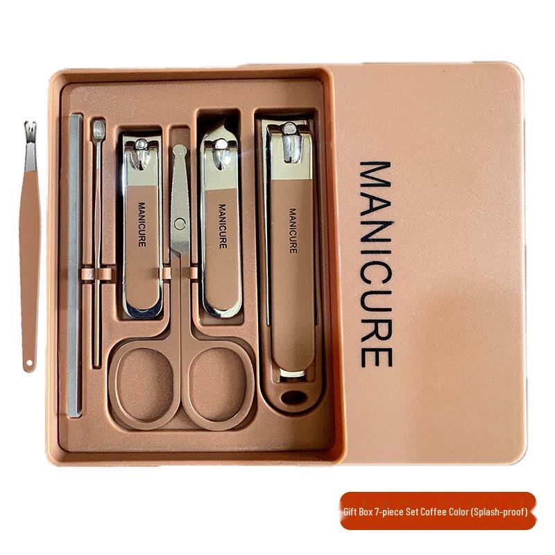Portable Candy Color Nail Clipper & Manicure Set with Ear Pick