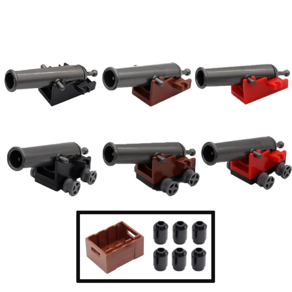 MOC Military Building Blocks Figure Napoleon Wars Soldier Accessories Weapon Cannon Sandbag Army Pirate Mini Brick gift X003 DIY