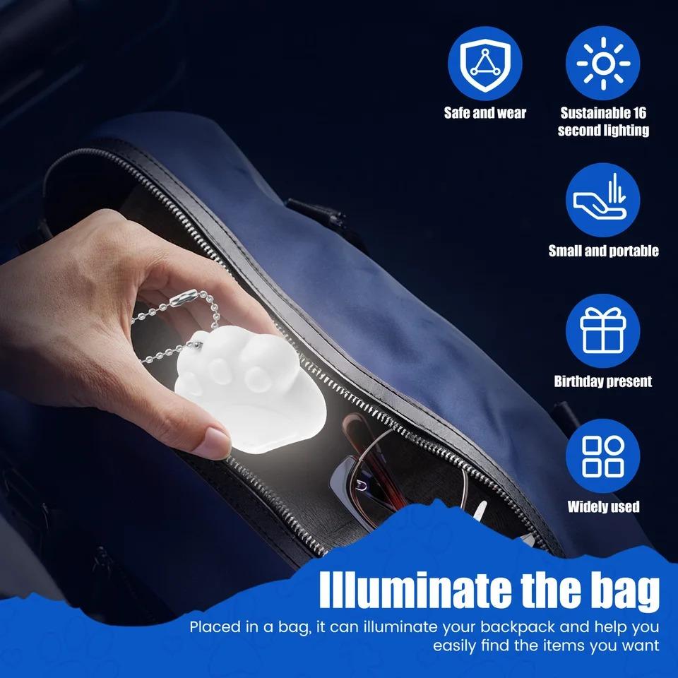 Lighting Star Bag Pendant Small LED Bookbag Light Suitable Touch Sensor Light Rechargeable LED Lamp For Students and Outdoor Enthusiasts Present