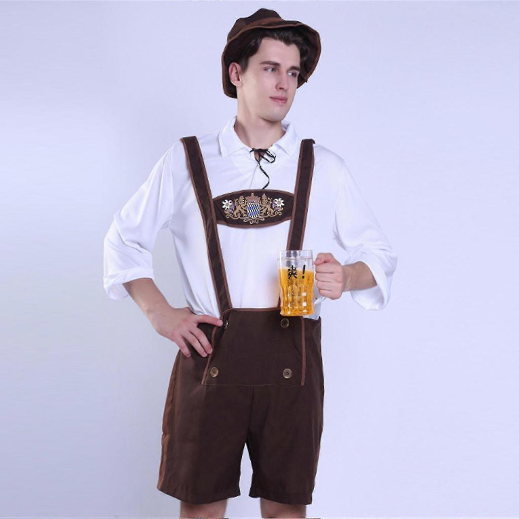 2023 New Mens Oktoberfest Leather Pants German Bavarian Oktoberfest Party Costume