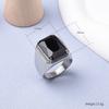 Men's/Women Multi-Gemstone Style High Quality Luxury Stainless Steel Ring Classic Trend Jewelry
