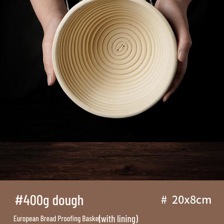 Nordischer Handgefertigter Europäischer Rattan Gärkörbchen für Brot zum Backen