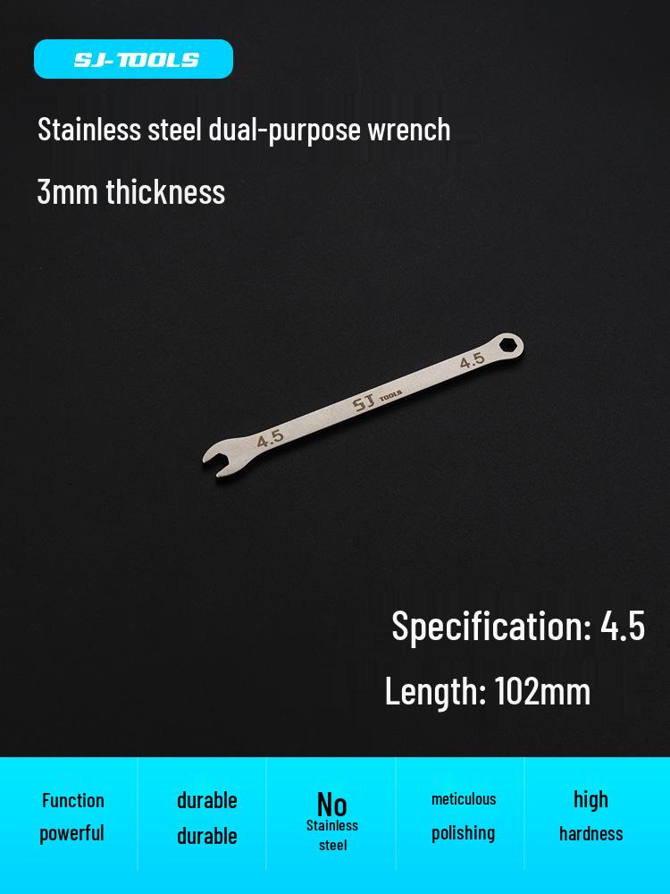 Shangjiang Reversible Ultra-Thin Stainless Steel Open-End Wrench for Auto Repair