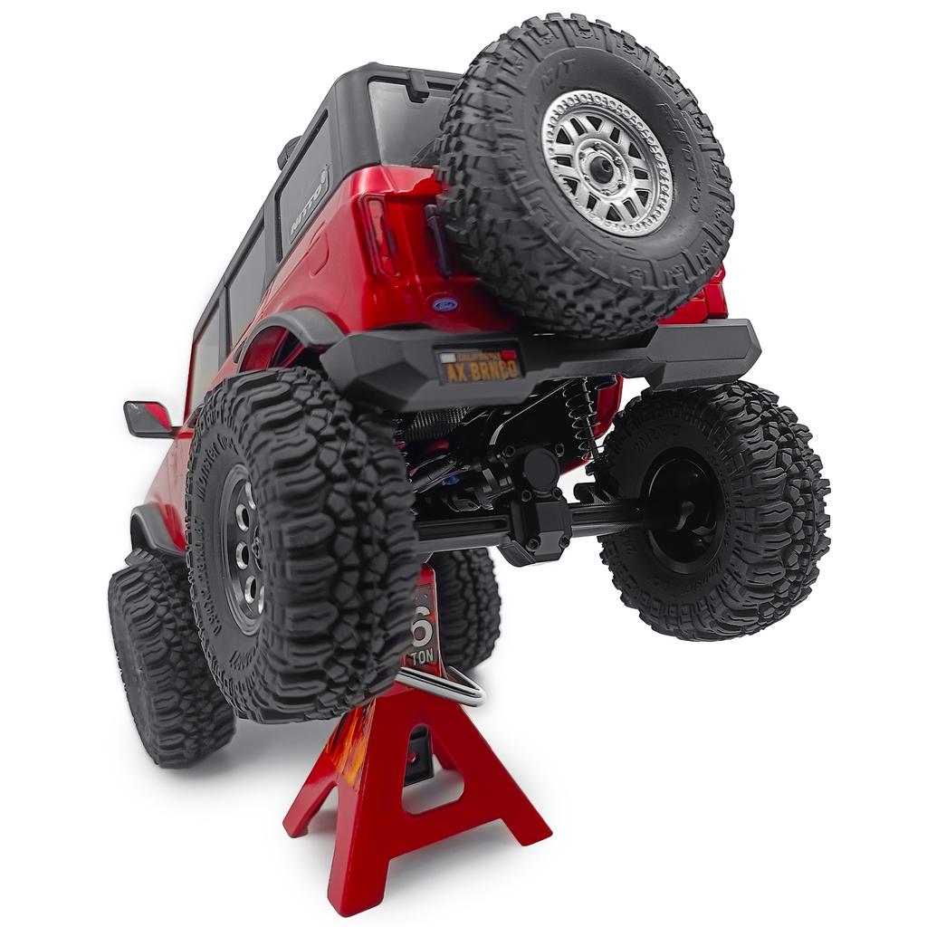 AXSPEED Front / Middle / Rear Alu Alloy Portal Axle for Axial SCX24 Deadbolt Wrangler C10 Gladiator Bronco 1/24 RC Car 6x6 Parts