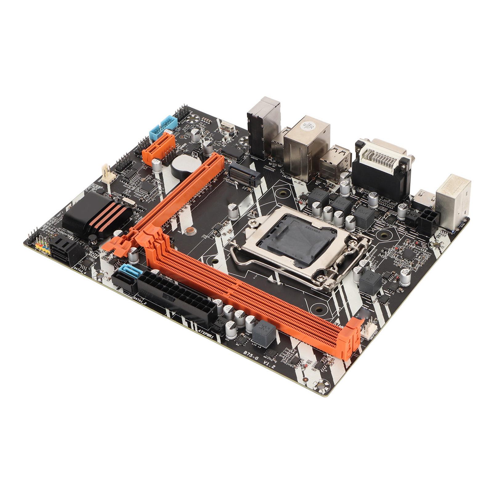 

Настільна материнська плата B75 G сокет LGA 1155 2 DDR3 PCIe 16X SATA3.0 4Pin 24Pin живлення VGA DVI HD вихід M ATX материнська плата