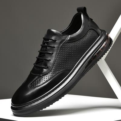 Neues Design Bequeme Freizeitschuhe Herrenmode Echtes Leder Herrenschuhe Luxusmarke Herren Trekkingsneaker Vielseitige Trainer