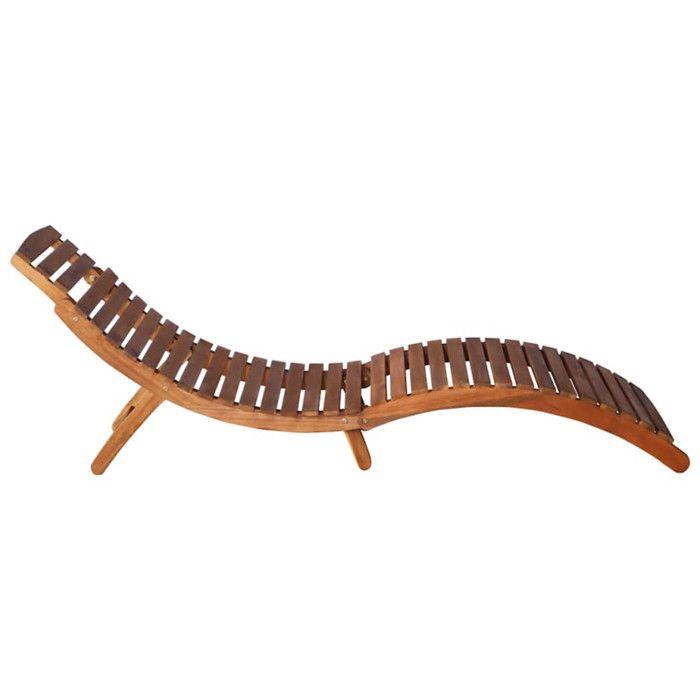 VidaXL Lot de 2 Chaises Longues avec Table avec Coussins, Bain de Soleil, Transat de Terrasse, Siège de Jardin Patio 3077381