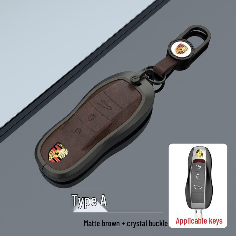 Porsche Key Case for Panamera, Macan, Cayenne, Taycan, 718, 911