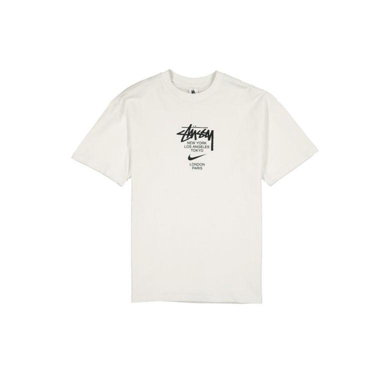 Nike x Stussy Crossover Logo Round Neck Pullover Sweatshirt White Men s DD3342-121 M