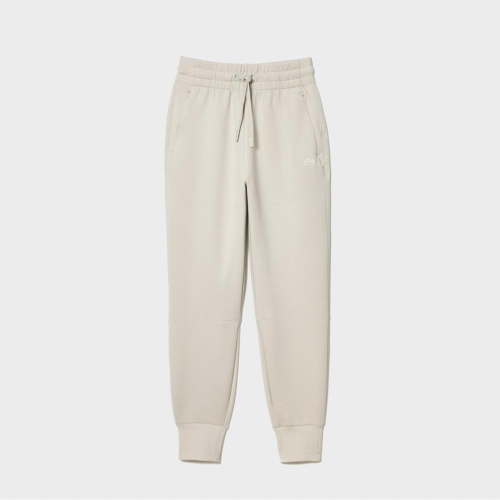 

LACOSTE Womens Active Double Face Jogger Pants Light Gray