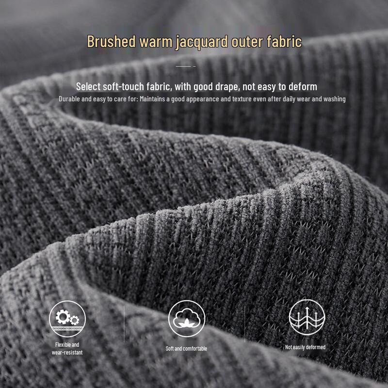 Pánská broušená zahuštěná žakárová mikina přes hlavu Shanshan