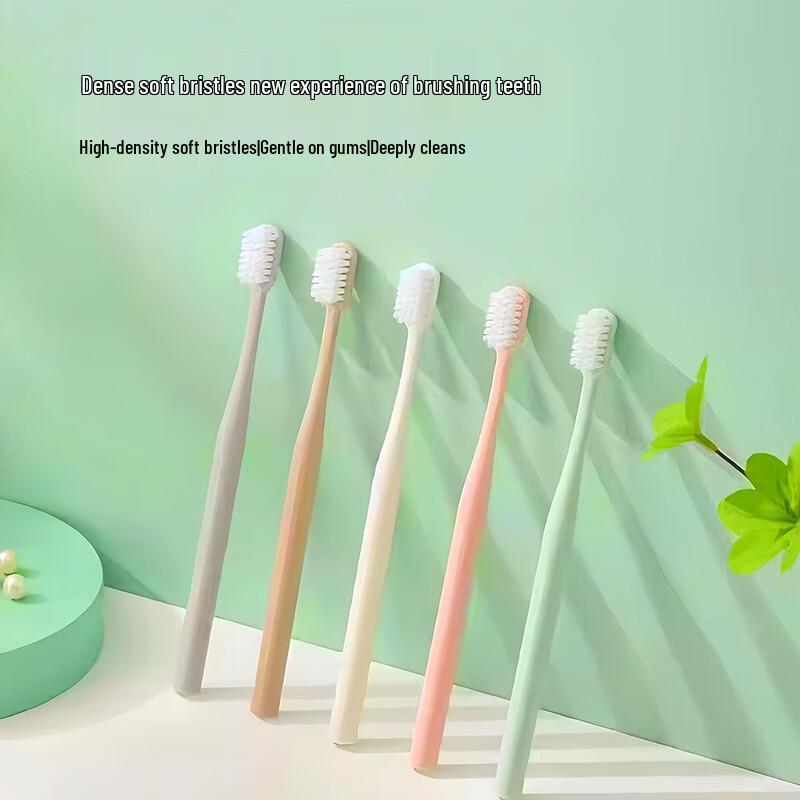 Soft Bristle Adult Toothbrush 8-Pack (Multi-Color)