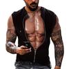 Men's Fashion Funny Muscular Men T-Shirt 3D Printing T-Shirt Casual Round Neck Short Sleeve T-Shirt Oversized Quick Dry Clothing