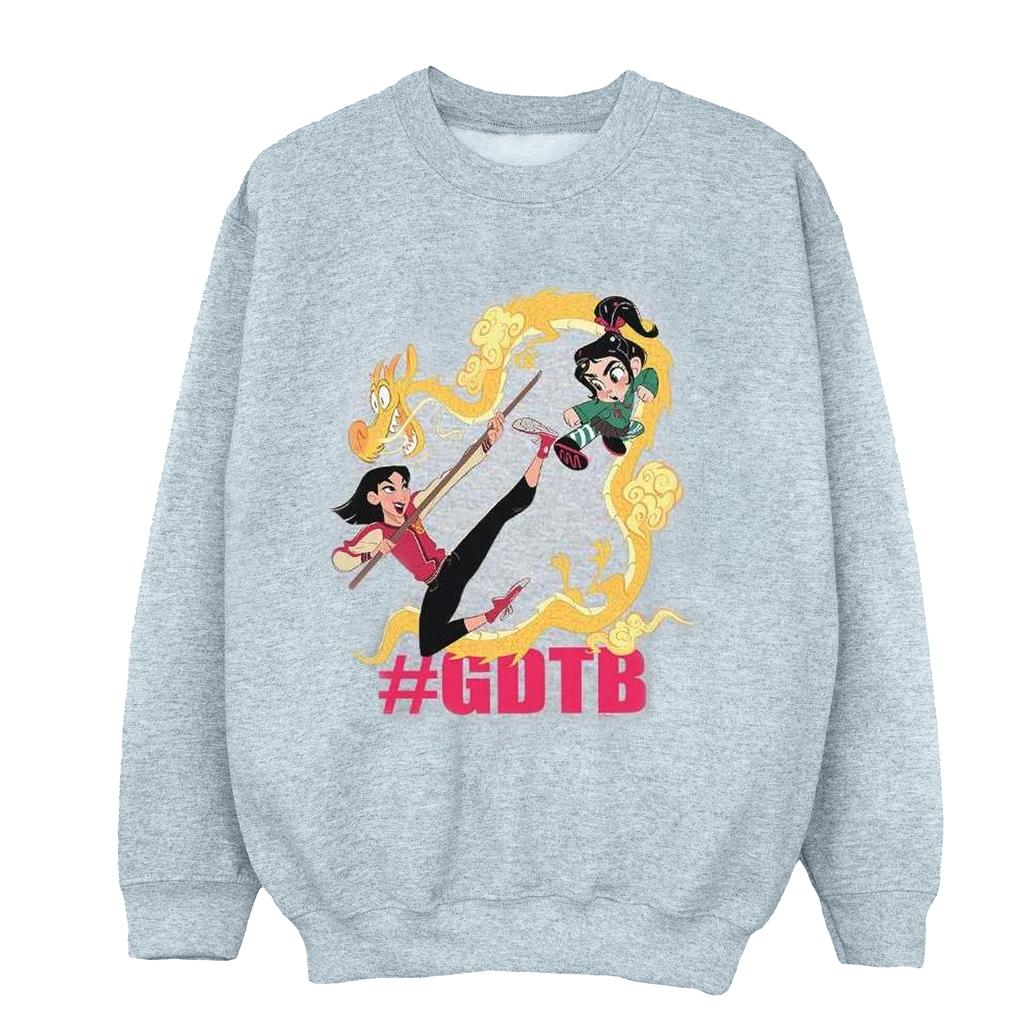 Disney Girls Wreck It Ralph Mulan And Vanellope Sweatshirt