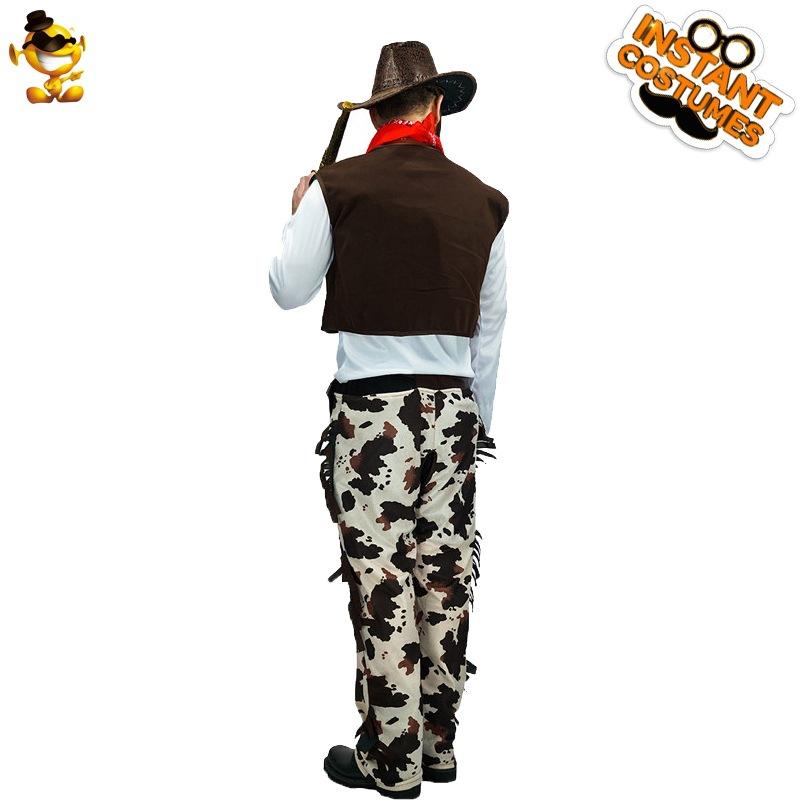 Halloween Kostümparty Rollenspiel Kostüm Verkleidung Erwachsener Mann Westlicher Cowboy Kostüm