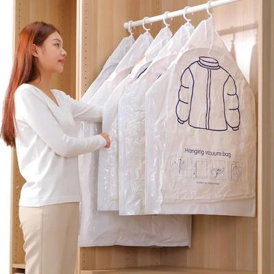 Foldable Clothes Vacuum Compression Bag Hang Hook Vacuum Seal Storage Bag Clothes