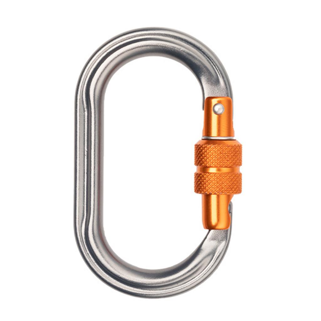 Rock Climbing Carabiner Light Weights Twist Carabiner Hook with Screwgate Spring Snap Keychains Clip Hook Buckle